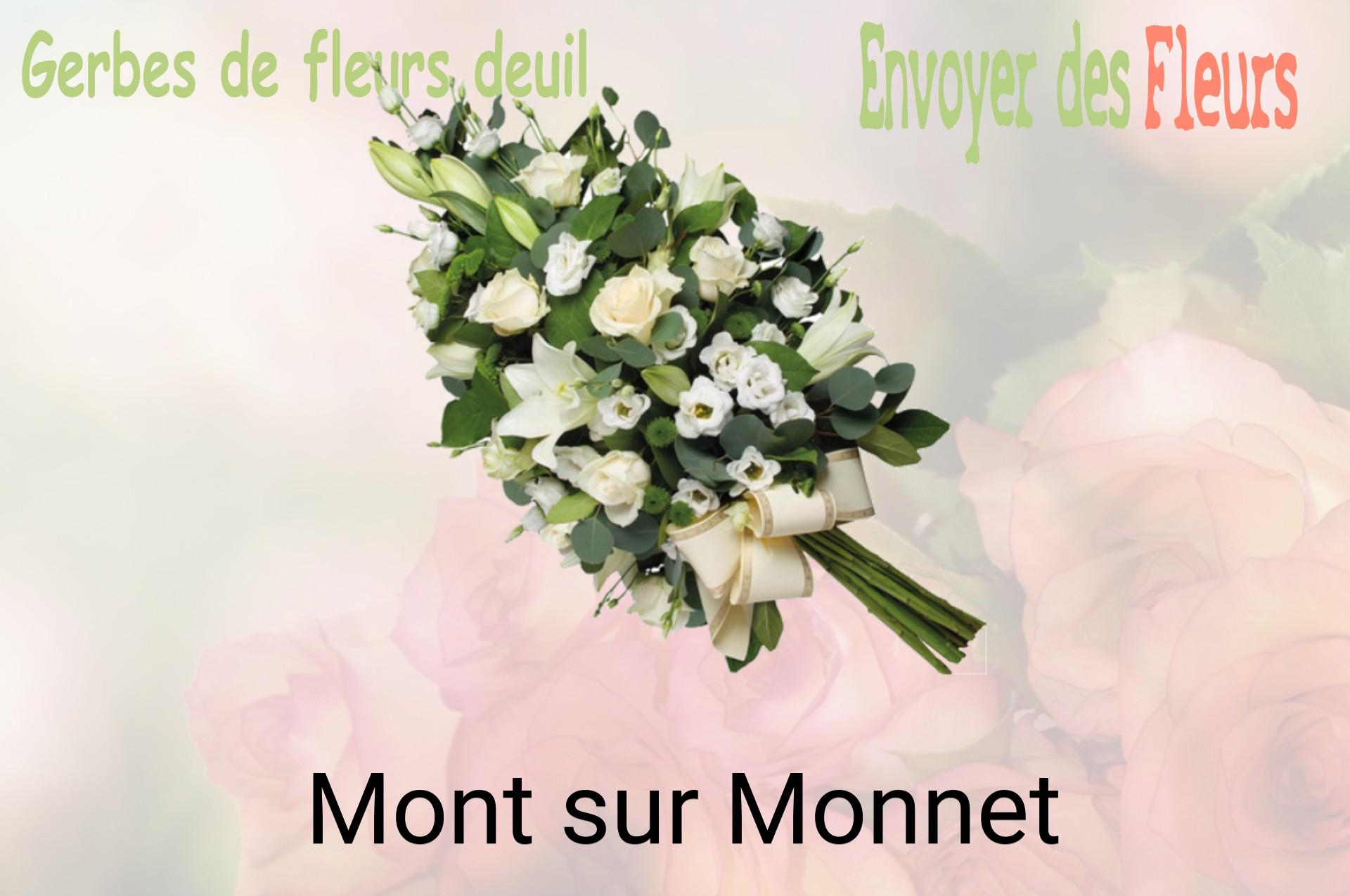 Gerbe de fleurs de deuil livrée à Mont-sur-Monnet